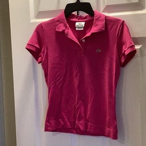Hot Pink Lacoste Polo
